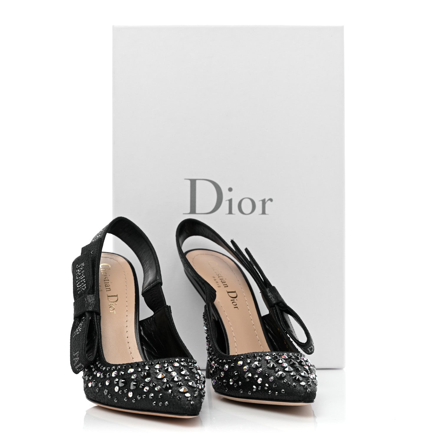 ⭐️Dior ブラック ハイヒール J'ADIORリボン付き Dior ブラック ハイヒール J´ADIORリボン付き