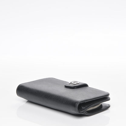 Chanel Caviar Sevruga L Zip Pocket Wallet Black 4 of 7