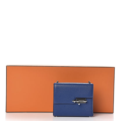 Hermes Chevre Chamkila Mini Verrou Chaine Bag Bleu Encre 12 of 12