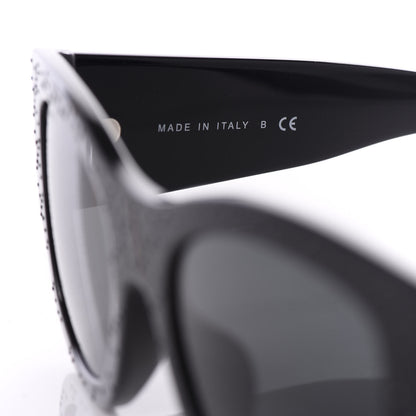Chanel Acetate Strass Rectangle Sunglasses 5421B Black 6 of 8