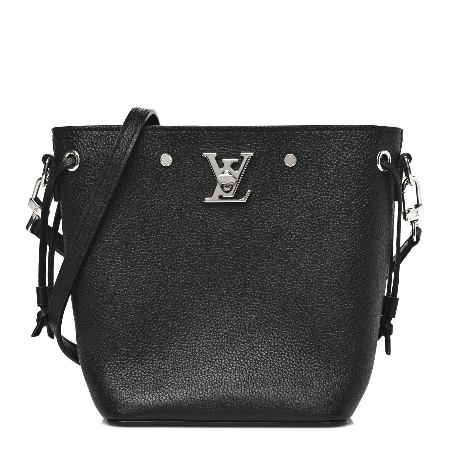 Louis Vuitton Calfskin Nano Lockme Bucket Black 1 of 9