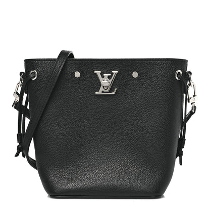 Louis Vuitton Calfskin Nano Lockme Bucket Black 1 of 9