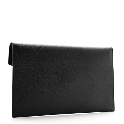 Saint Laurent Grain De Poudre Uptown Pouch Black 3 of 7