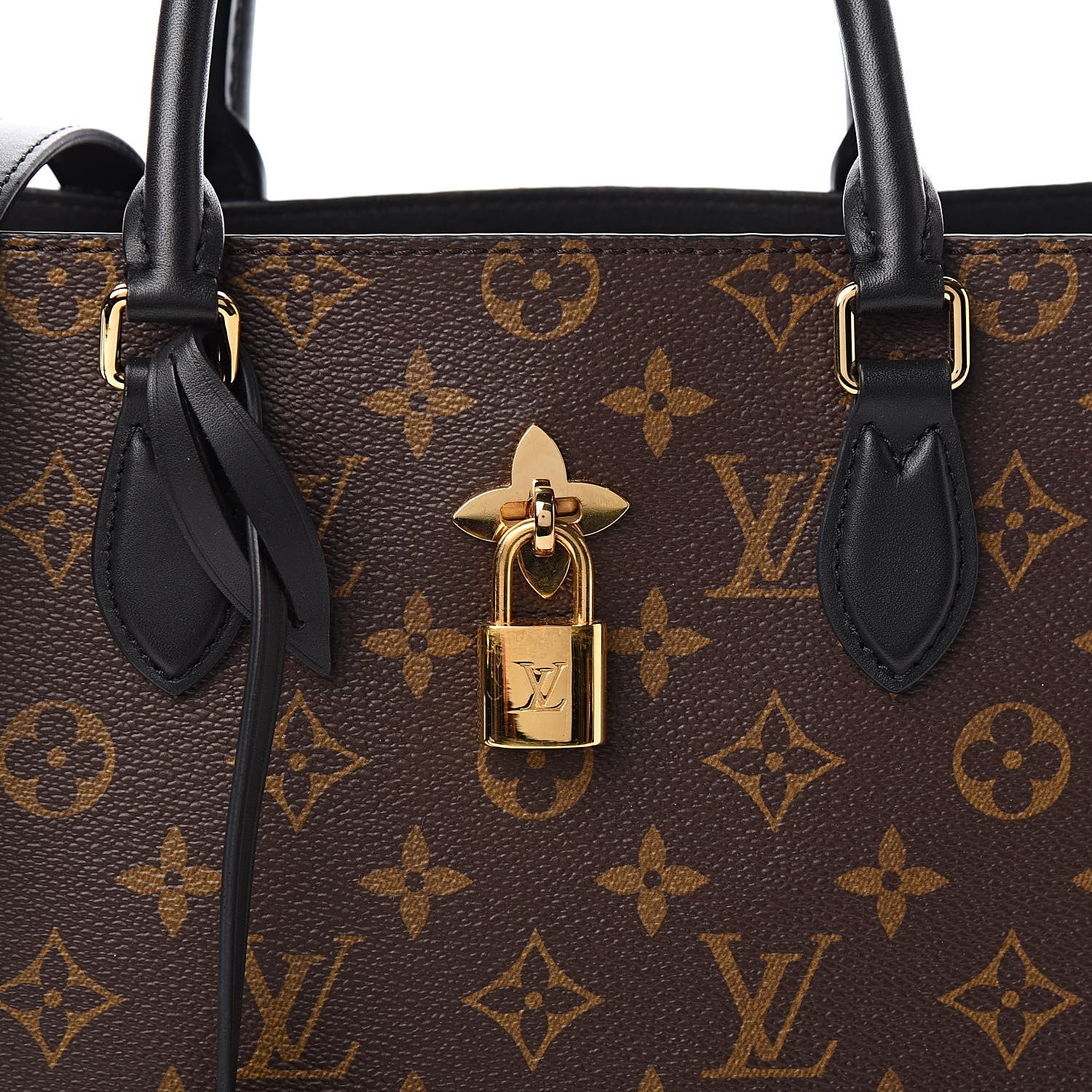 Louis Vuitton Monogram Flower Tote Black 12 of 18