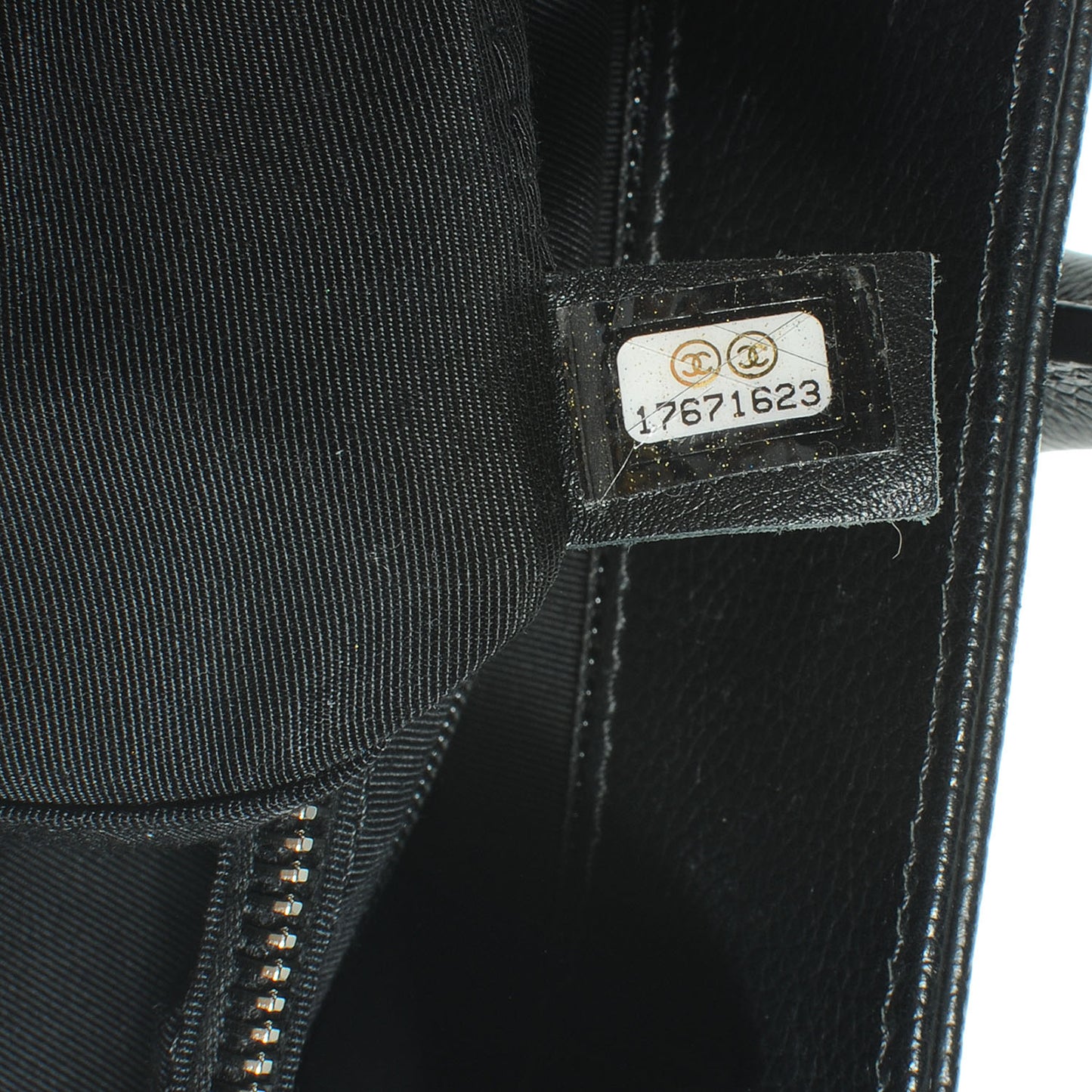 Calfskin Cerf Executive Shopper Tote Black