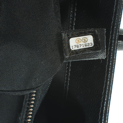 Chanel Calfskin Cerf Executive Shopper Tote Black 7 of 7