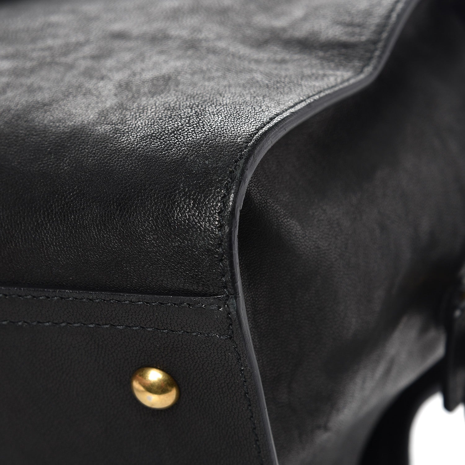 Saint Laurent Sheepskin Medium Cabas ChYc Black 12 of 13