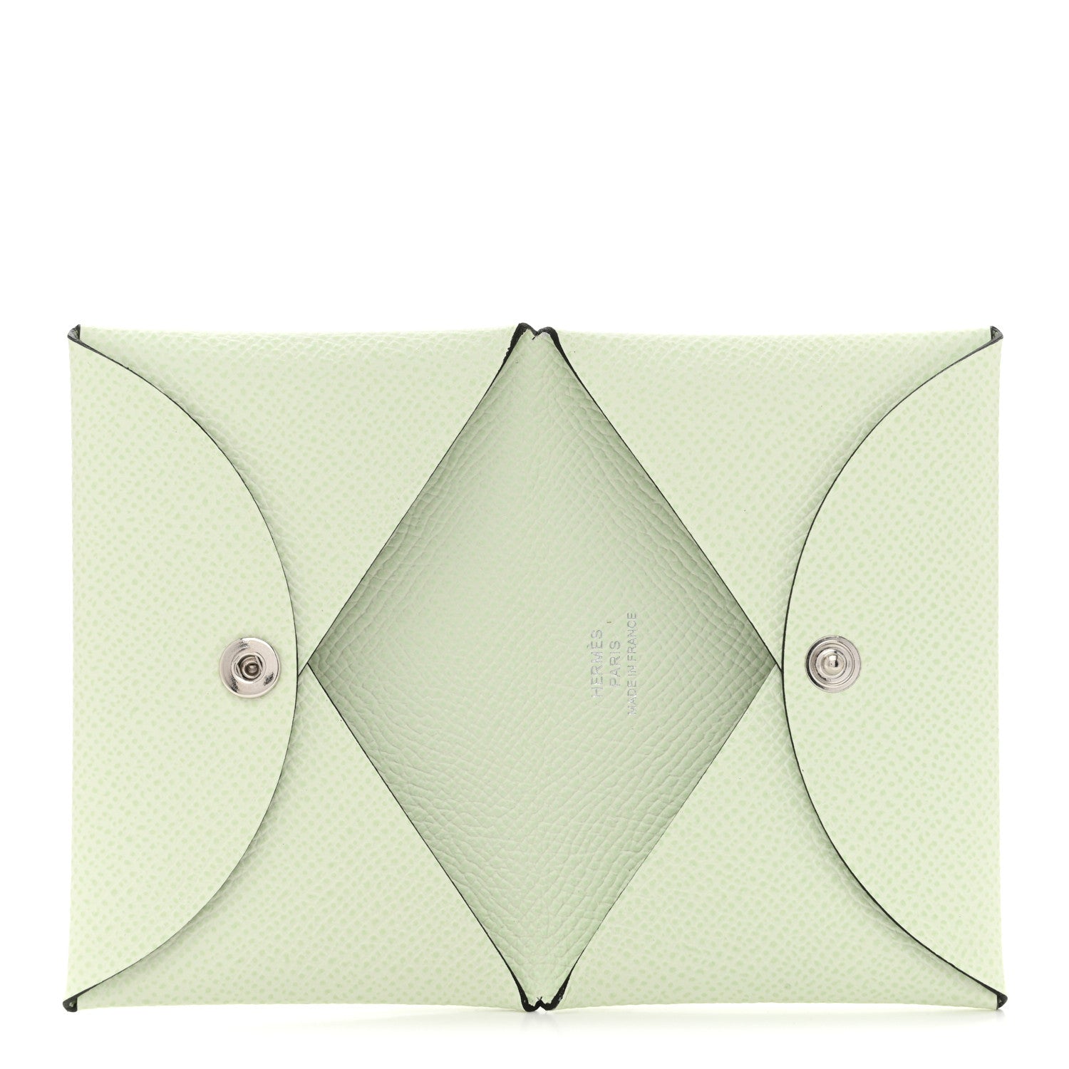 Hermes Epsom Calvi Card Case Vert Fizz 5 of 8
