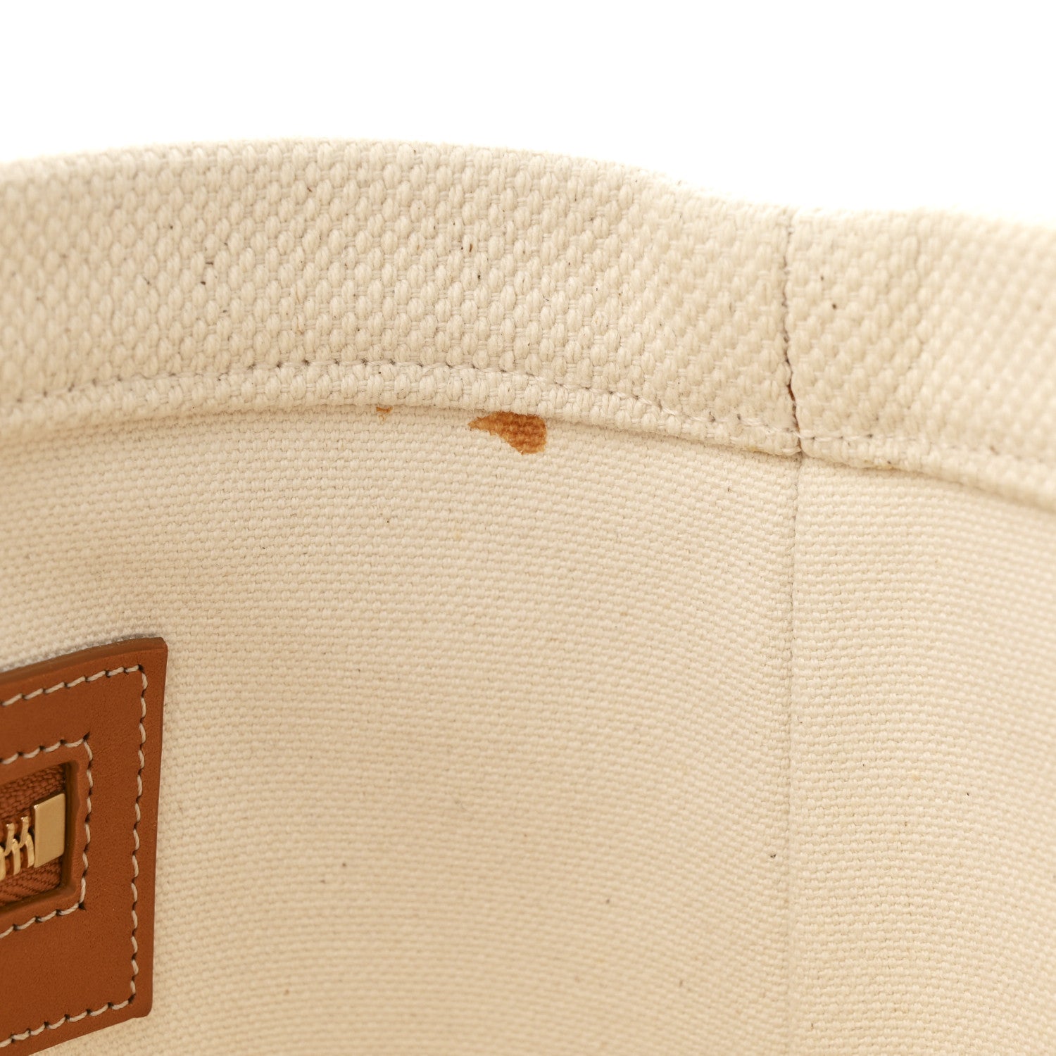 Celine Canvas Calfskin Horizontal Cabas Natural Tan 11 of 11