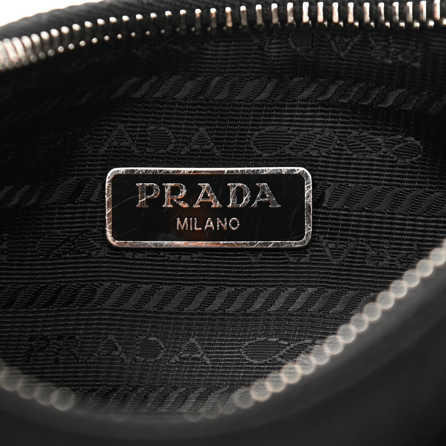 Prada Tessuto Nylon Saffiano Mini Re-Edition 2005 Bag Black 5 of 9