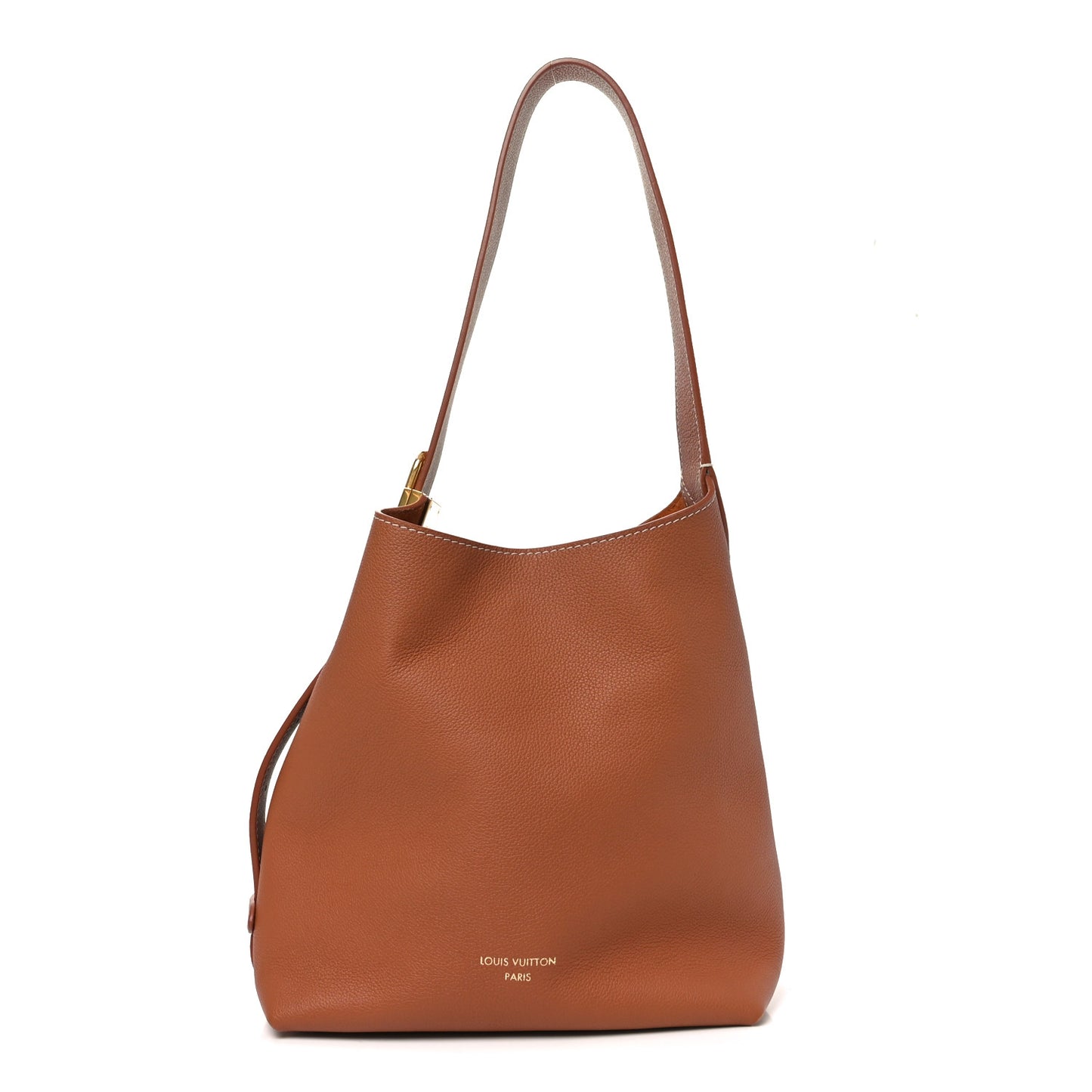 Grained Calfskin Low Key Hobo PM Cognac