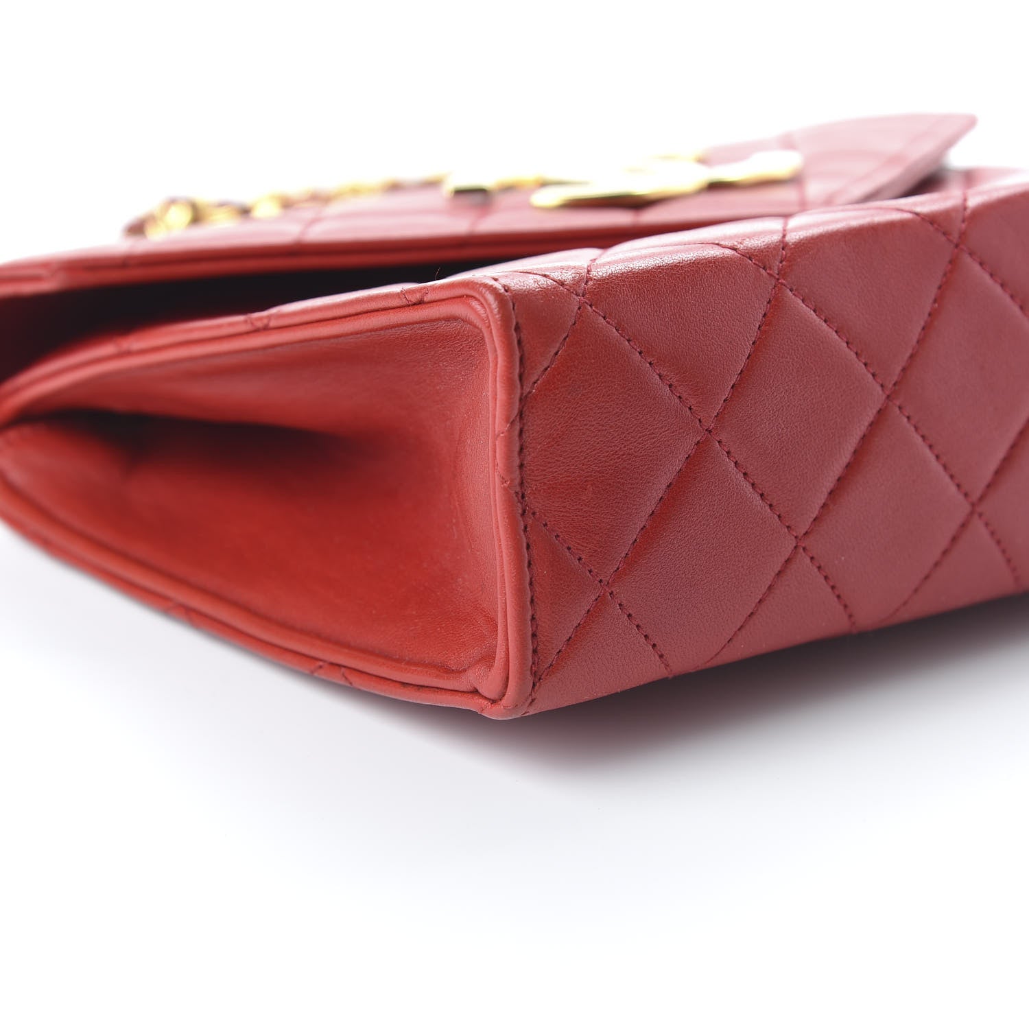 Chanel Lambskin Quilted Envelope Flap Red 6 of 11