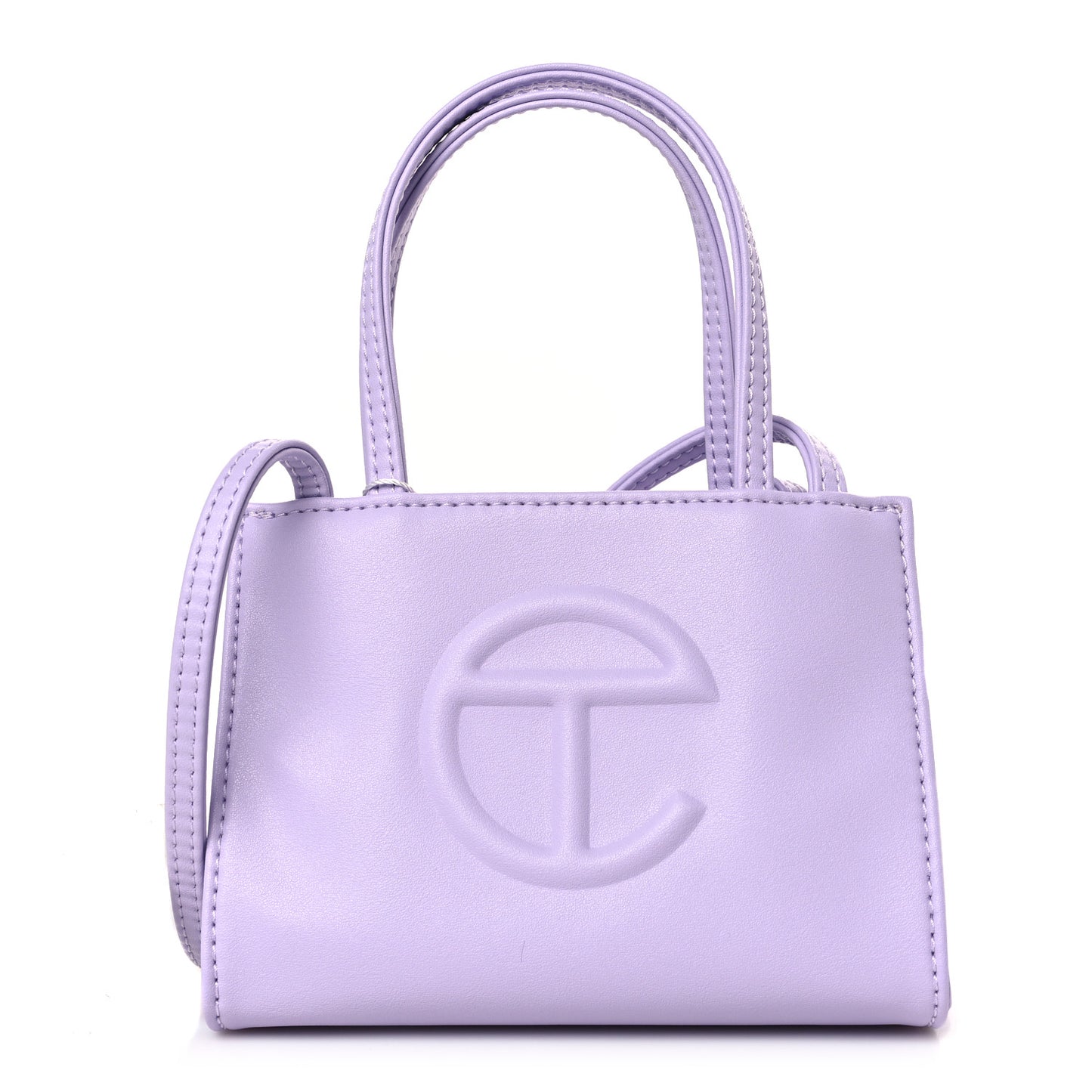 Vegan Leather Small Shopping Bag Lavender
