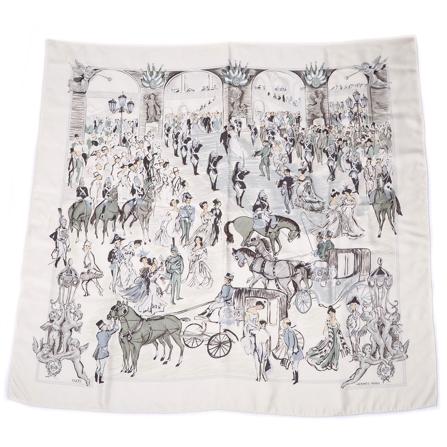 Hermes Silk Soiree De Gala Scarf 90 2 of 6