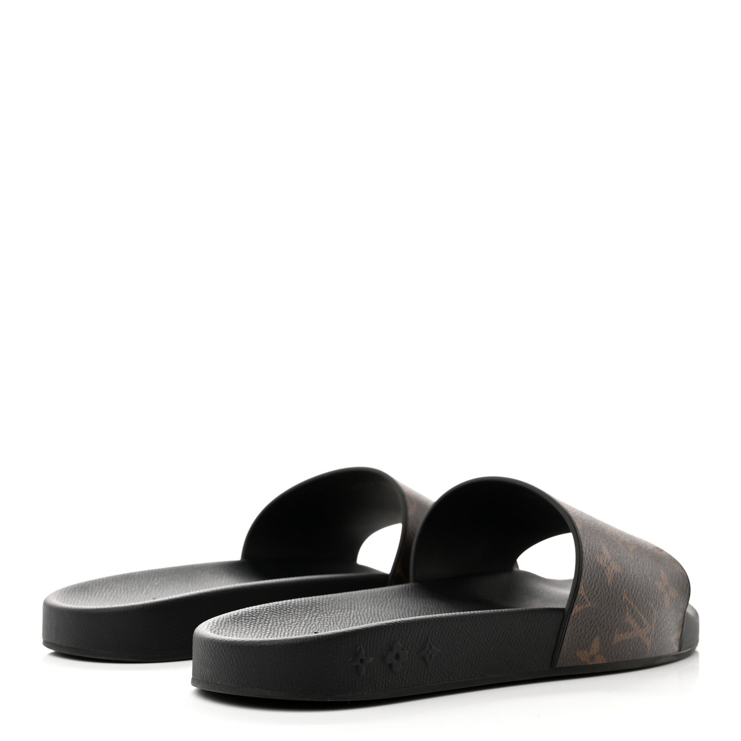 Rubber Monogram Eclipse Mens Waterfront Mules 9.5 Black