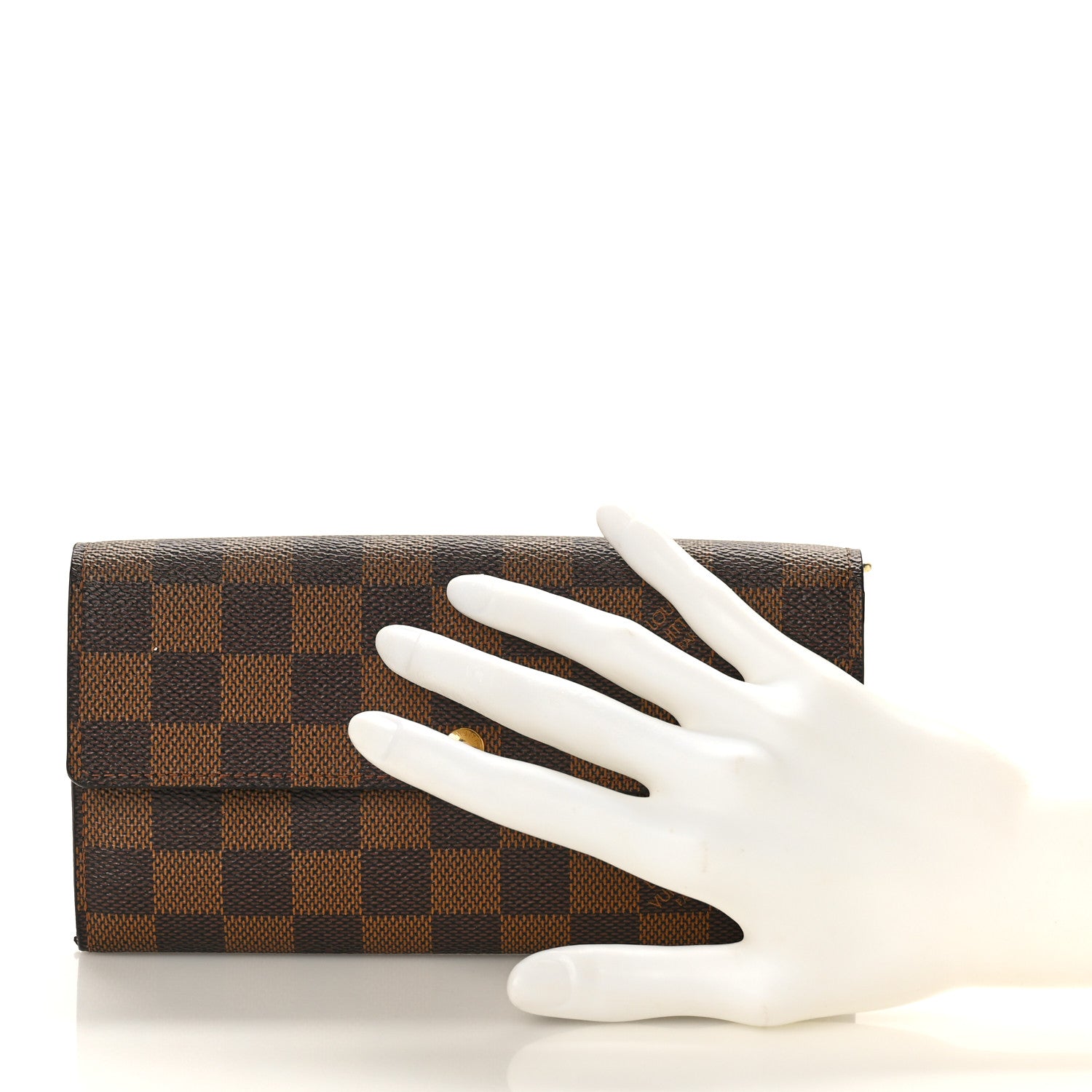 Louis Vuitton Damier Ebene Sarah Wallet 2 of 12