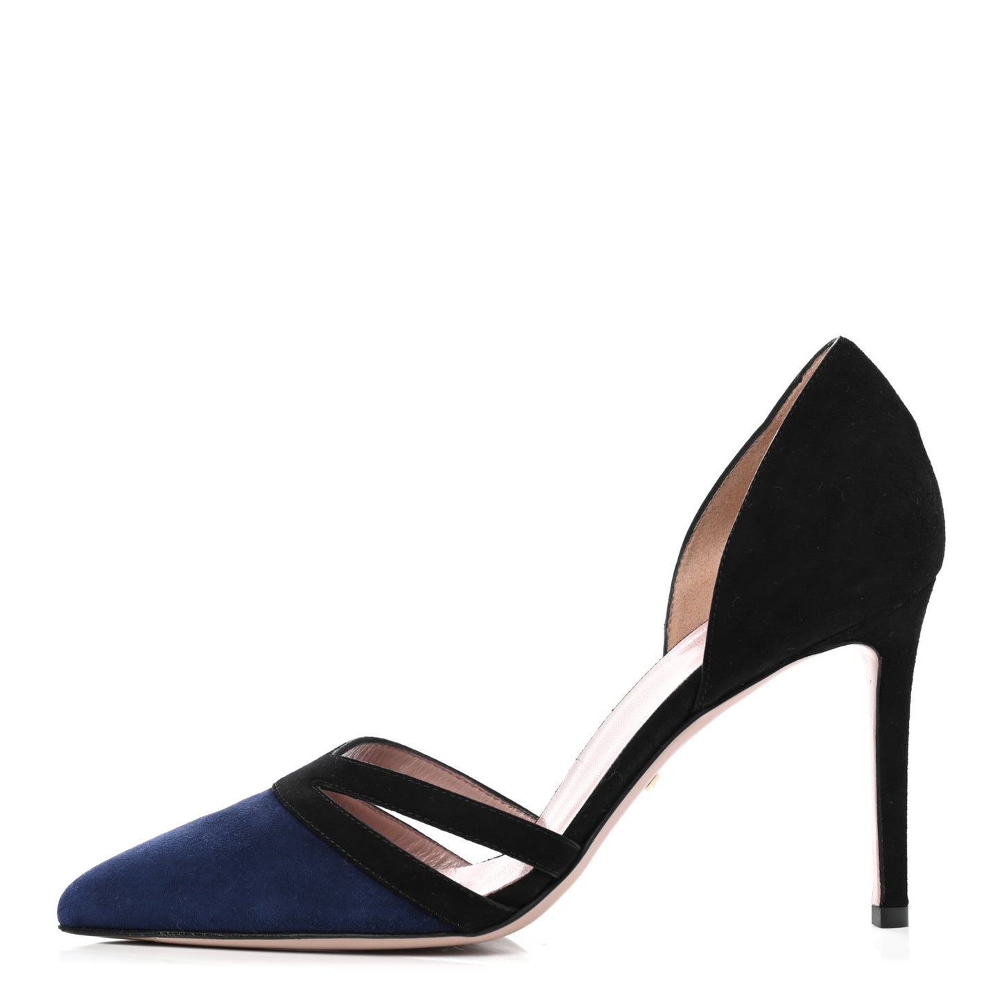 Suede Pumps 37 Black Blue