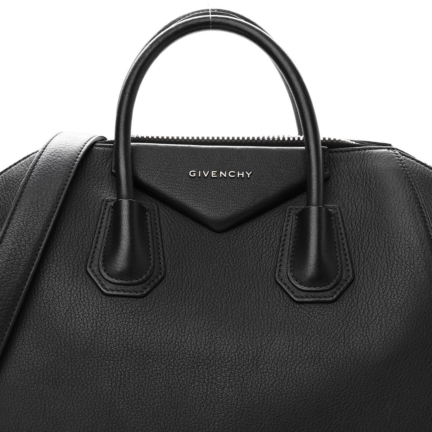 Sugar Goatskin Medium Antigona Black