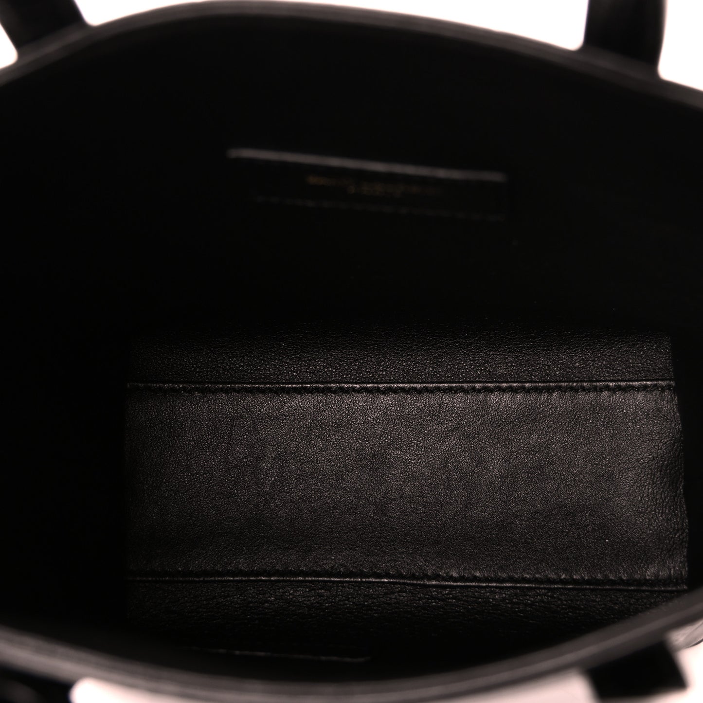 Calfskin Crocodile Embossed Paris Mini Toy Shopper Tote Black
