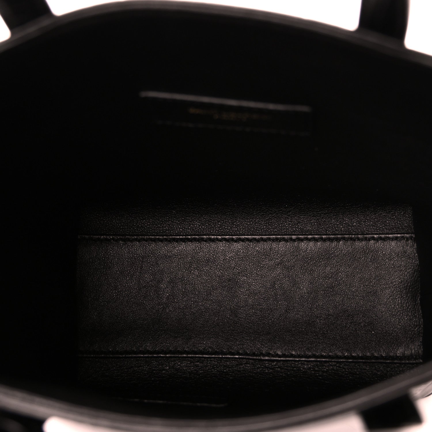 Saint Laurent Calfskin Crocodile Embossed Paris Mini Toy Shopper Tote Black 5 of 10
