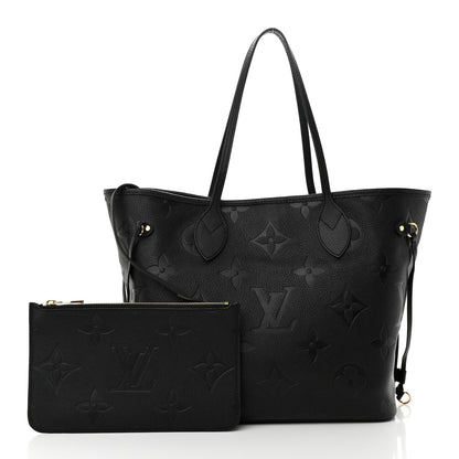 Louis Vuitton Empreinte Monogram Giant Neverfull MM Black 3 of 11
