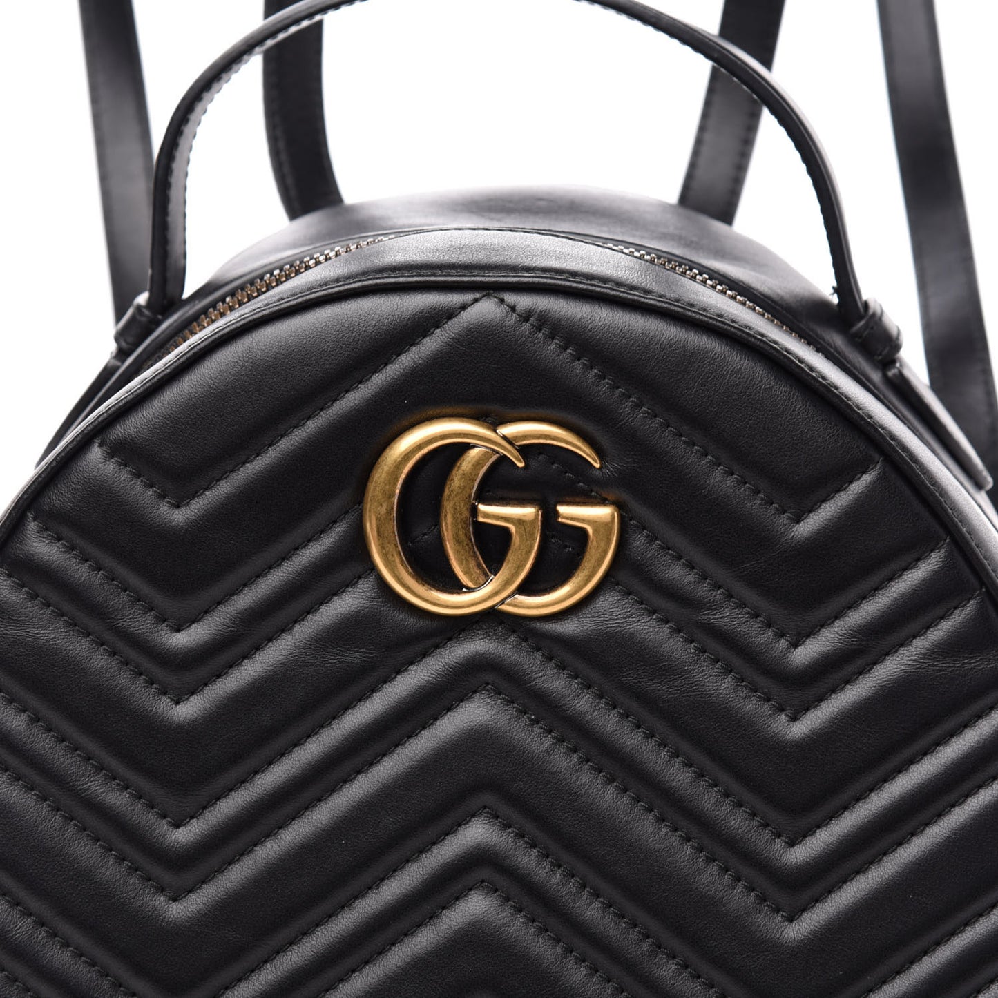 Calfskin Matelasse GG Marmont Dome Backpack Black