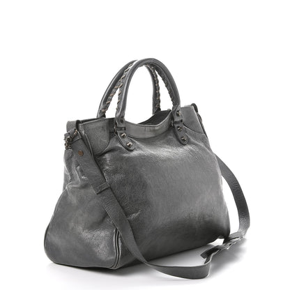 Balenciaga Agneau Classic Hardware Velo Gris Tarmac 4 of 12