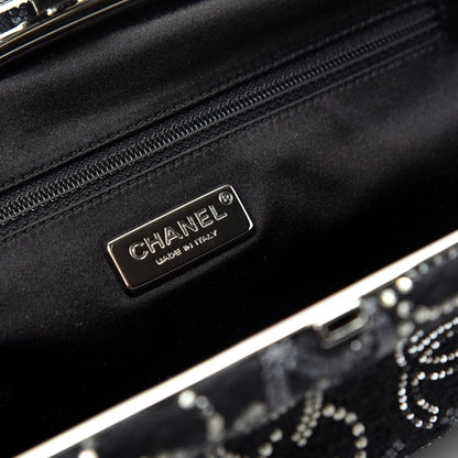 Chanel Tweed Strass Pudong Clutch Black 8 of 10