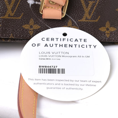 Louis Vuitton Monogram All-In GM 4 of 15