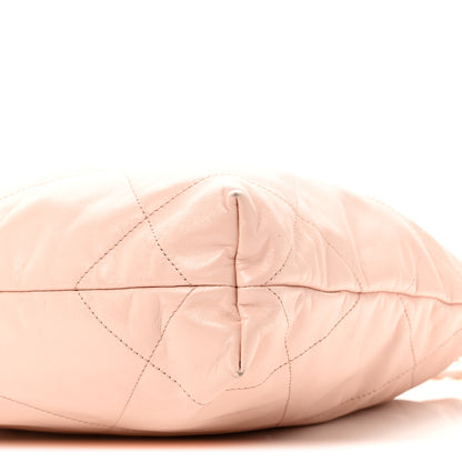 Chanel Shiny Calfskin Quilted Small Chanel 22 Light Pink 11 of 11