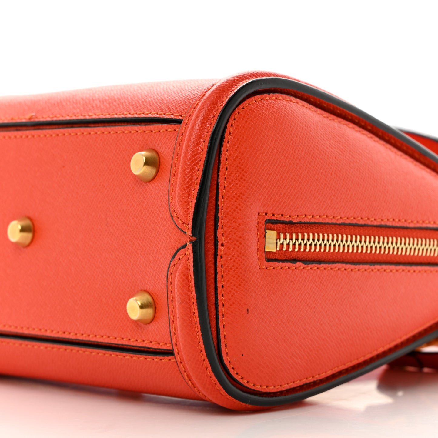 Grain Calfskin Mini Heroine Orange