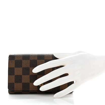 Louis Vuitton Damier Ebene Porte-Monnaie Tresor Wallet 2 of 13