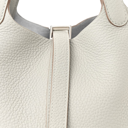 Hermes Taurillon Clemence Picotin Lock 18 PM Gris Perle 8 of 11
