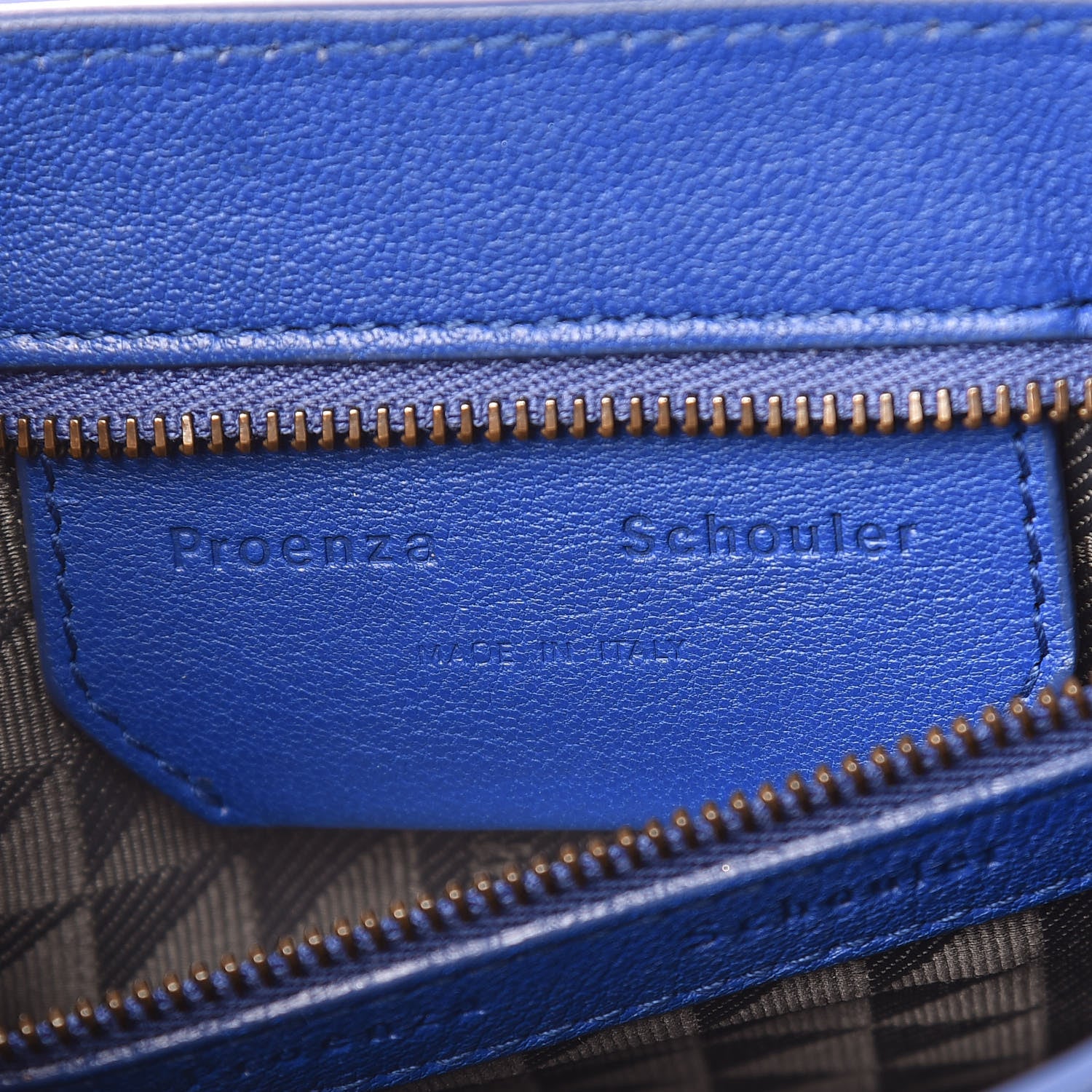 Proenza Schouler Lambskin Tiny PS1 Satchel Royal Blue 9 of 10