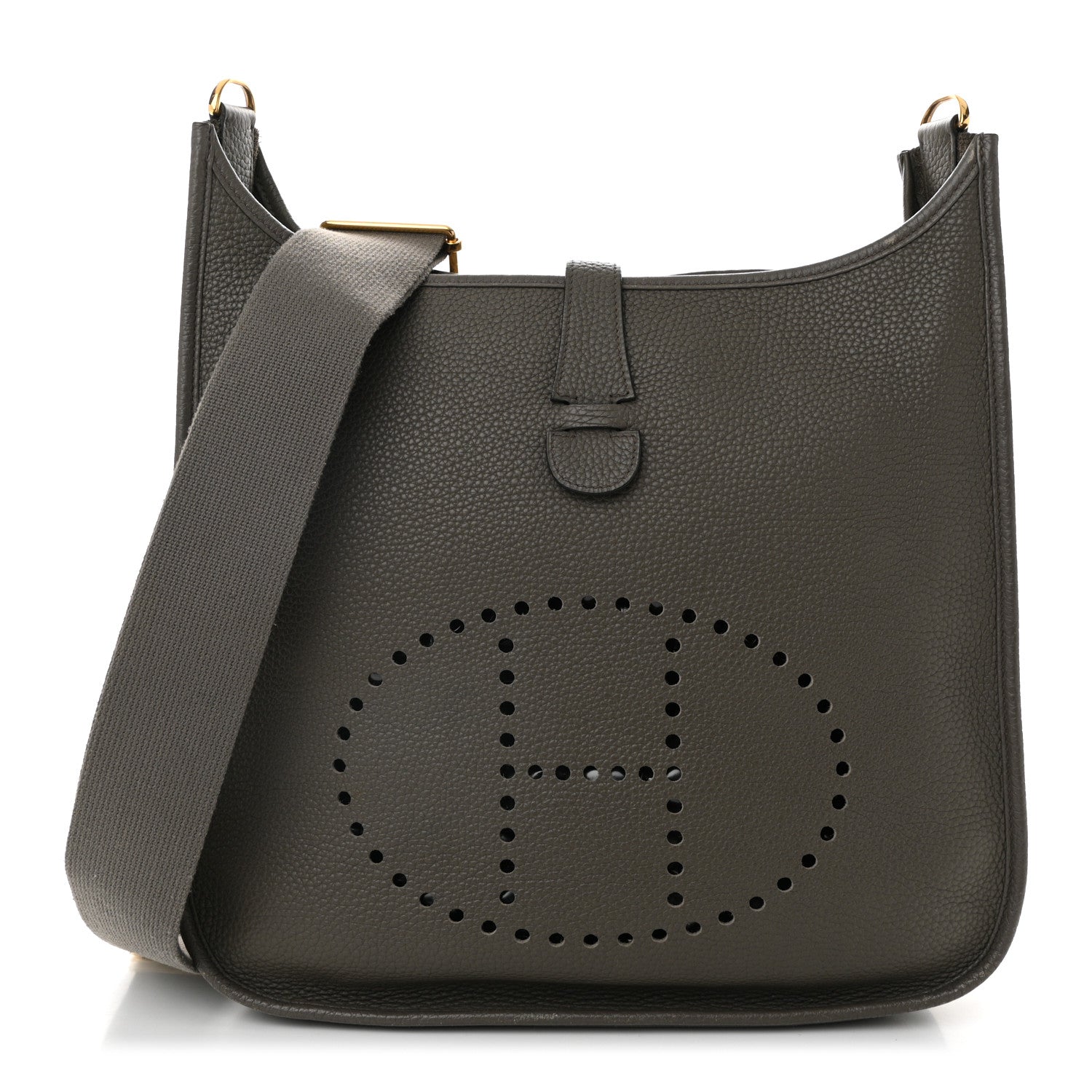 Hermes Taurillon Clemence Evelyne III GM Etain 1 of 12