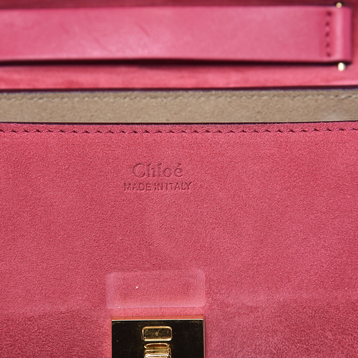 Chloe Suede Smooth Calfskin Mini Drew Shoulder Bag Dreamy Pink 6 of 10