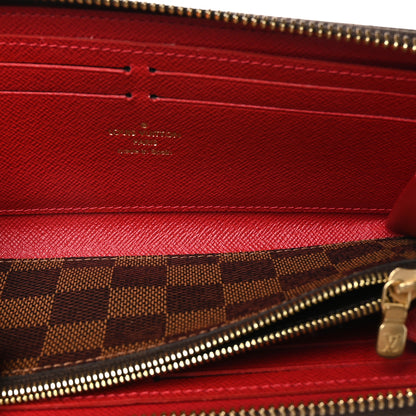 Louis Vuitton Damier Ebene Clemence Wallet Cherry 5 of 11