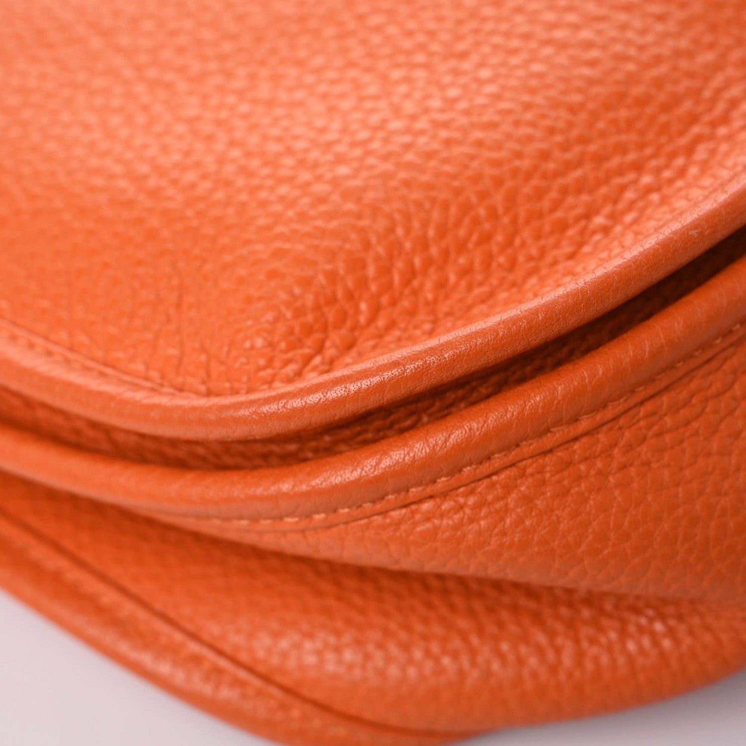 Hermes Taurillon Clemence Evelyne III GM Orange 10 of 18