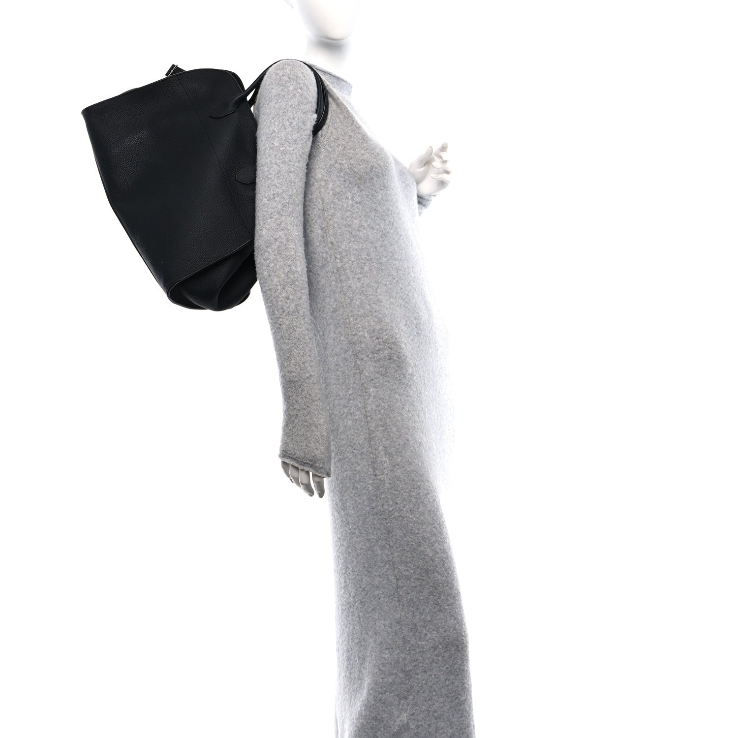 The Row Matte Grained Calfskin Soft Margaux 15 Black 2 of 12