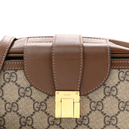 Gucci GG Supreme Monogram Mini Clasp Bag Beige Brown 8 of 10