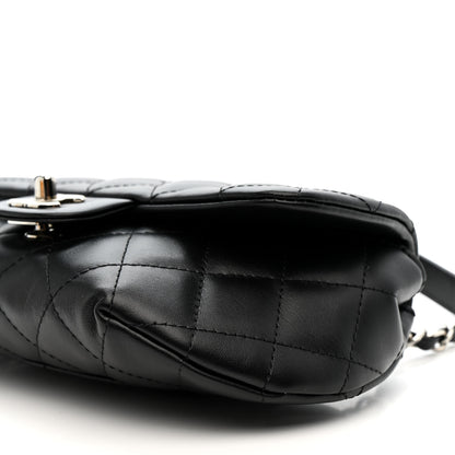Chanel Calfskin Quilted CC Uniform Flap Belt Bag Black 11 of 11