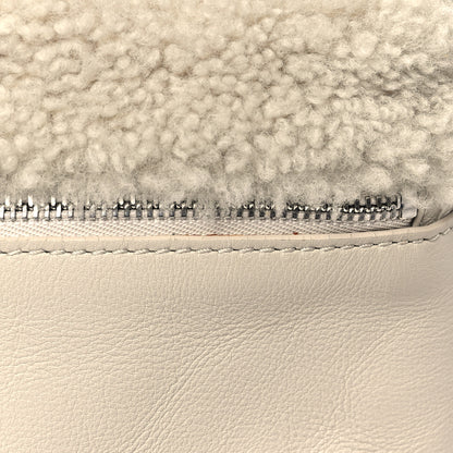 Loro Piana Lambskin Shearling Extra Pocket Shoulder Pouch Ivory 10 of 12