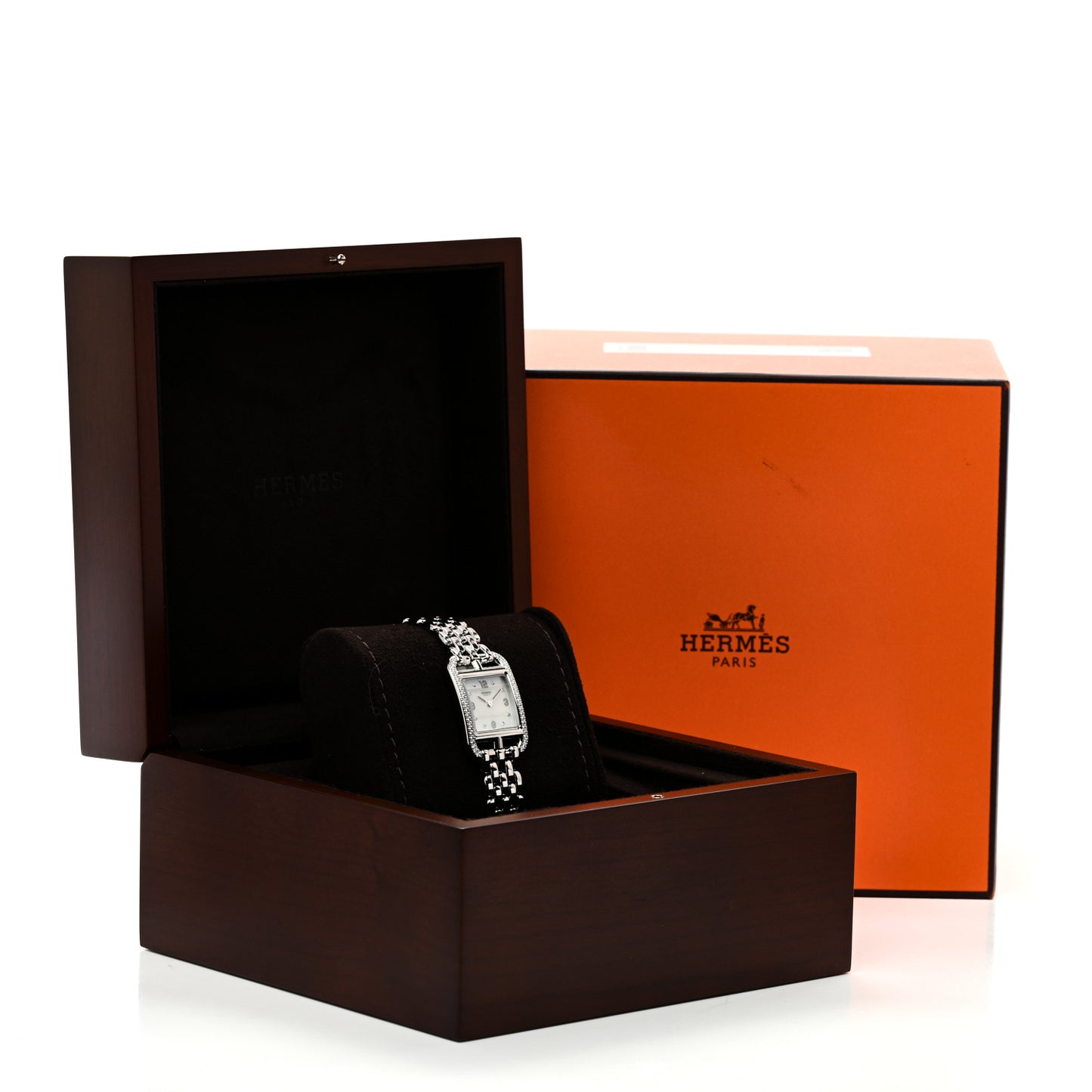 Stainless Steel Diamond Bezel Mother of Pearl 23mm Cape Cod Quartz Watch