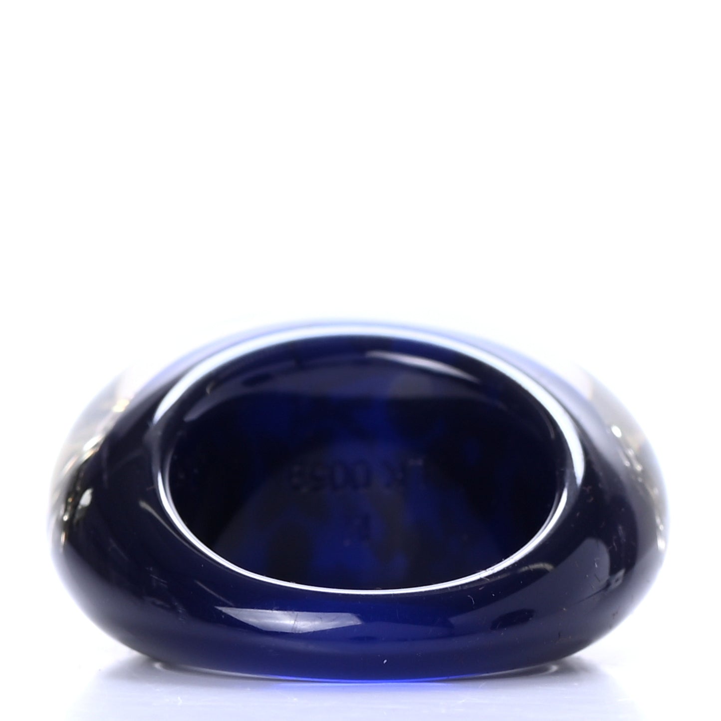 Resin Swarovski Crystal Inclusion Ring M Blue
