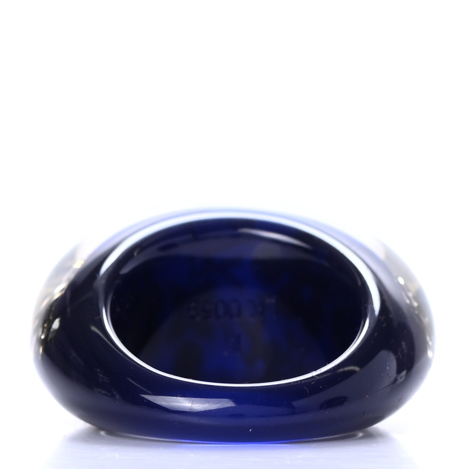 Louis Vuitton Resin Swarovski Crystal Inclusion Ring M Blue 3 of 5