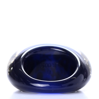 Louis Vuitton Resin Swarovski Crystal Inclusion Ring M Blue 3 of 5