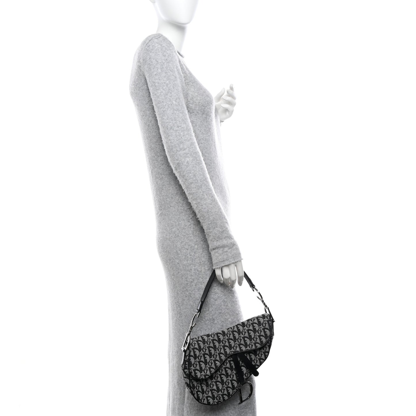 Monogram Saddle Bag Black