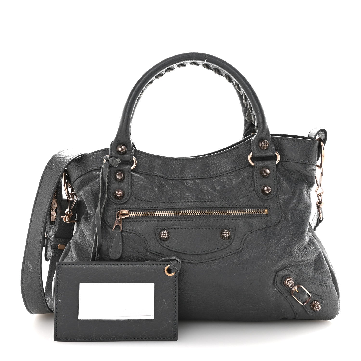 Balenciaga Agneau Giant 12 Rose Gold Hardware Town Gris Tarmac 3 of 15