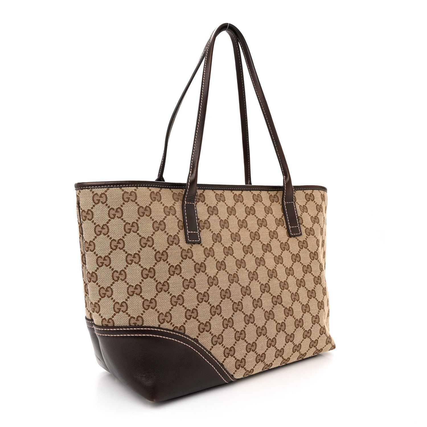 Gucci Monogram Medium New Britt Tote Brown 3 of 11