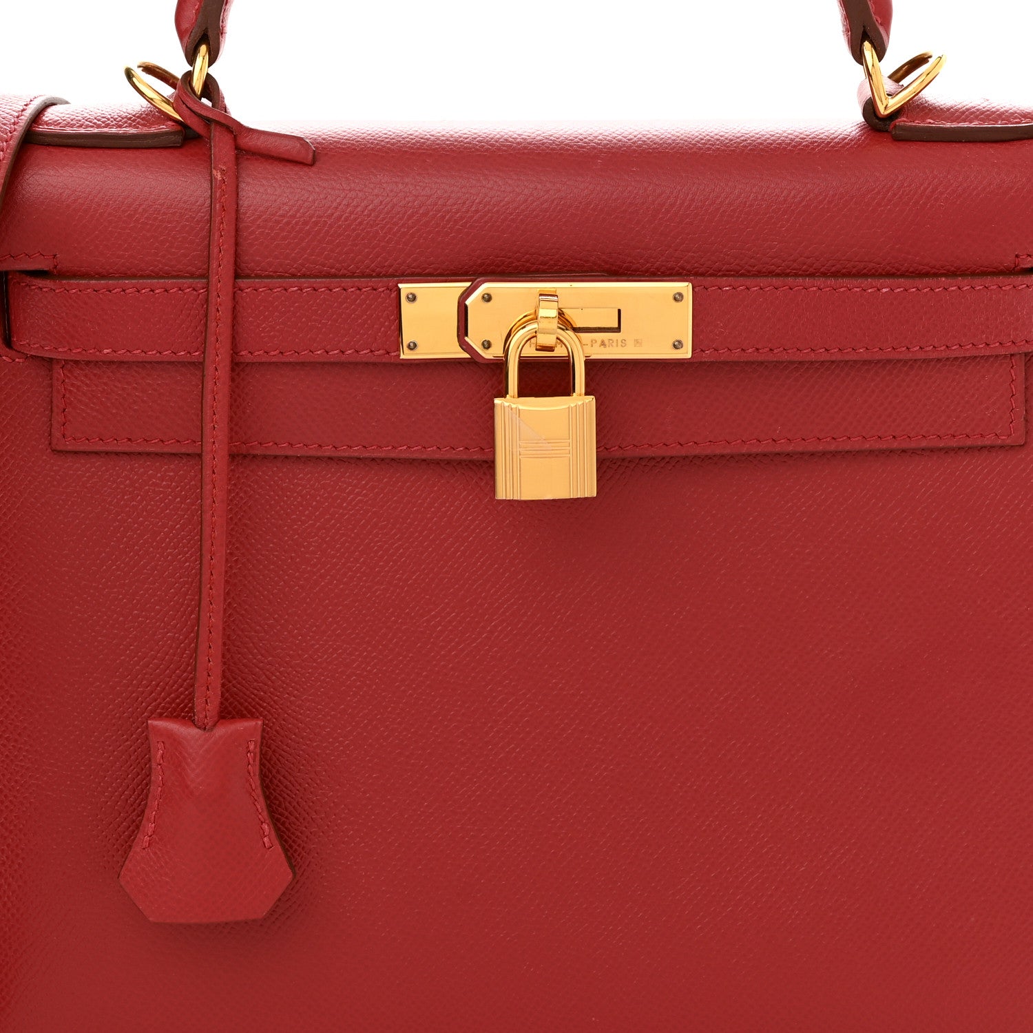 Hermes Courchevel Kelly Sellier 28 Rouge Vif 12 of 14
